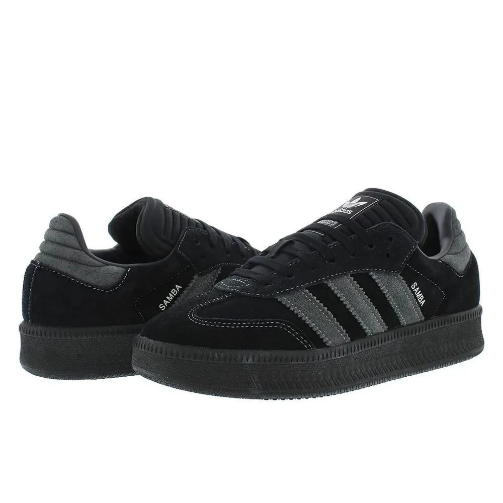 adidas Samba Men's Black and Grey Suede Sneakers